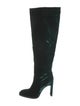 Tamara Mellon Velvet Crystal Embellishments Boots