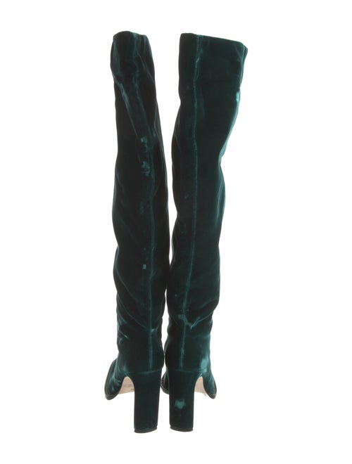 Tamara Mellon Velvet Crystal Embellishments Boots