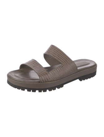 Tamara Mellon Leather Slides