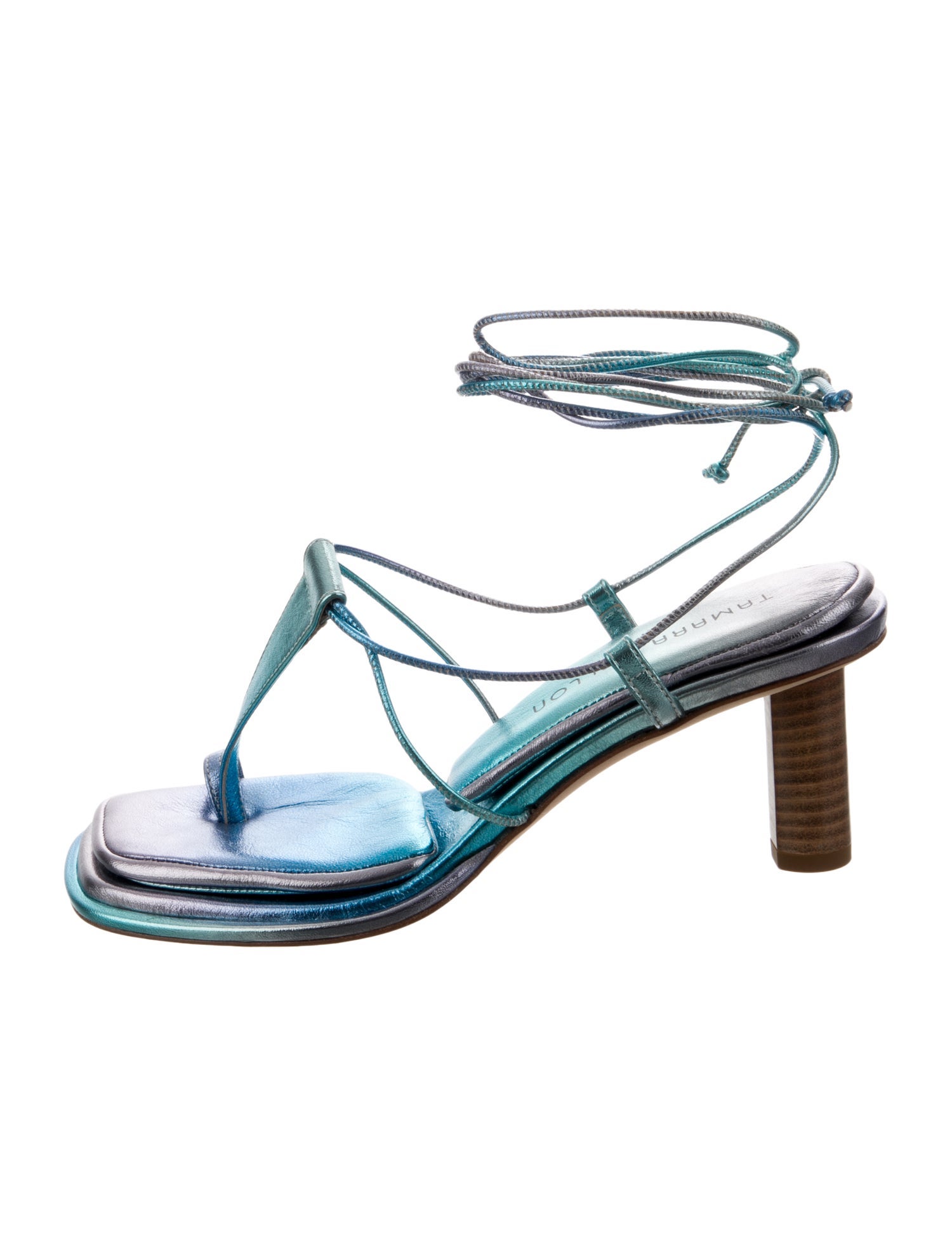 Tamara Mellon Leather T-Strap Sandals