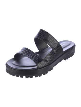 Tamara Mellon Leather Slides