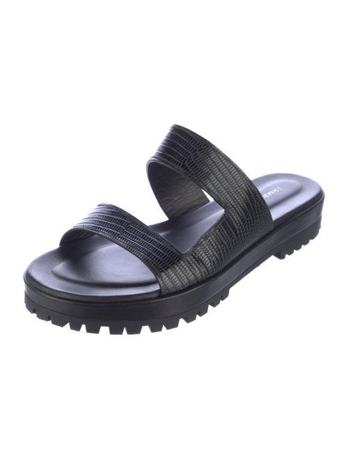 Tamara Mellon Leather Slides