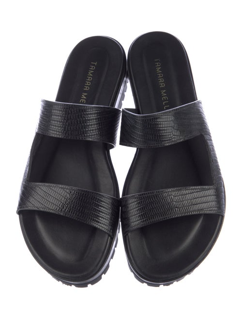 Tamara Mellon Leather Slides