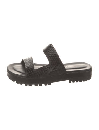 Tamara Mellon Leather Slides