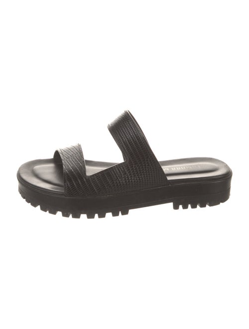 Tamara Mellon Leather Slides