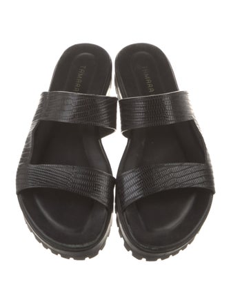 Tamara Mellon Leather Slides