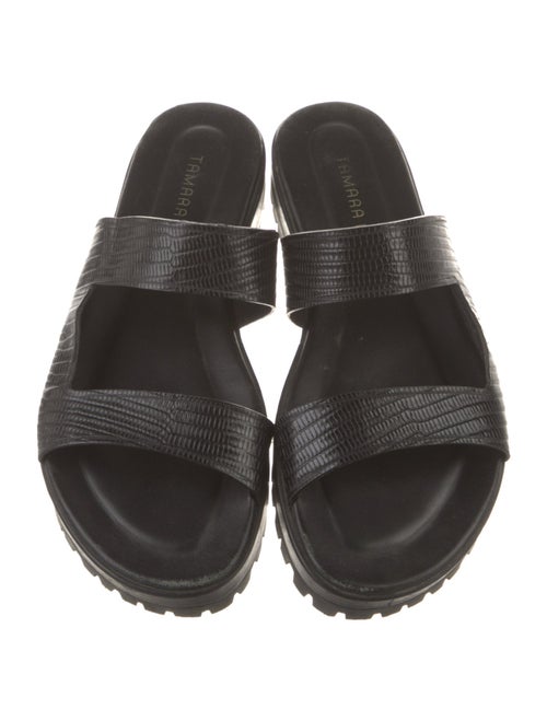 Tamara Mellon Leather Slides