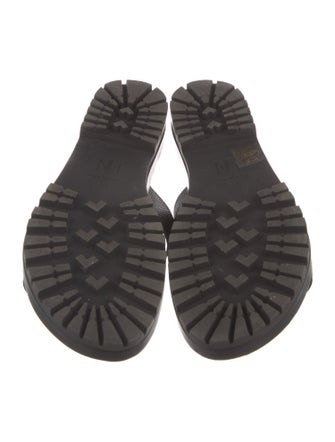 Tamara Mellon Leather Slides