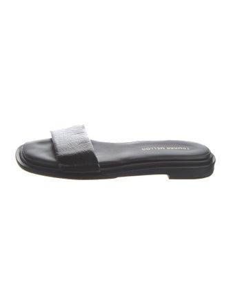 Tamara Mellon Leather Slides