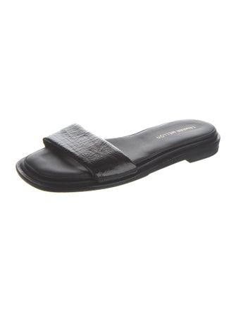 Tamara Mellon Leather Slides