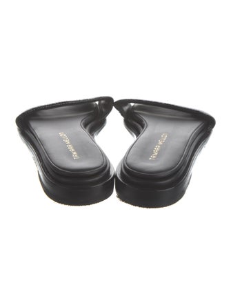Tamara Mellon Leather Slides