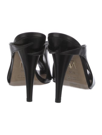 Tamara Mellon Leather Mesh Accents Slingback Sandals