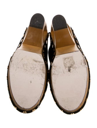 Tamara Mellon Suede Studded Accents Mules