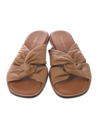 Tamara Mellon Leather Slides