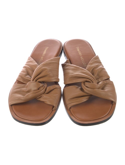Tamara Mellon Leather Slides