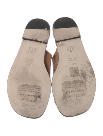 Tamara Mellon Leather Slides