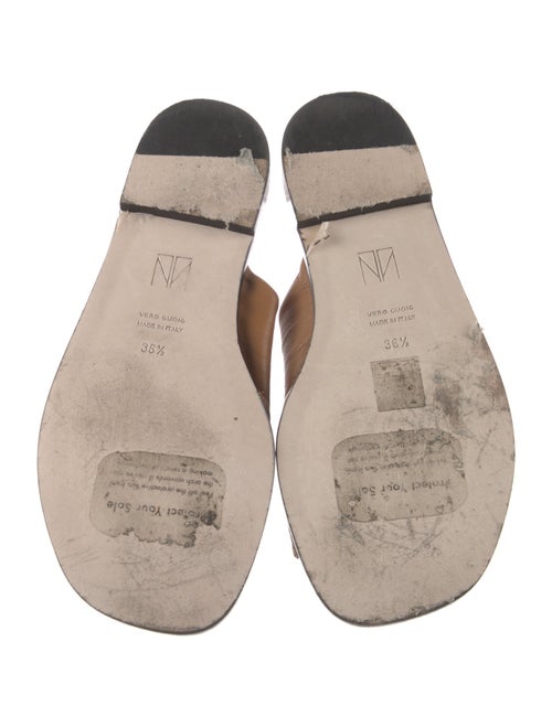 Tamara Mellon Leather Slides