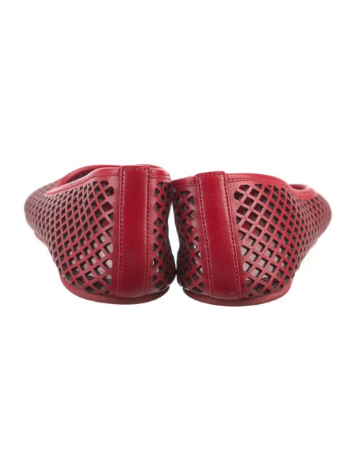 Tamara Mellon Leather Lasercut Accents Flats