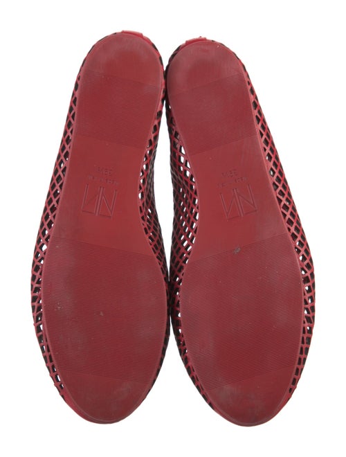 Tamara Mellon Leather Lasercut Accents Flats