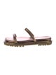 Tamara Mellon Leather Slides
