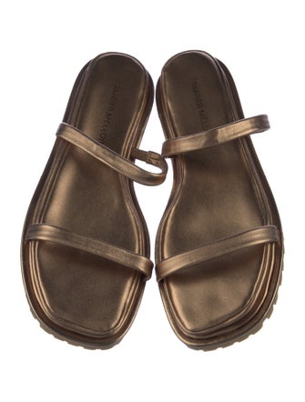 Tamara Mellon Leather Slides