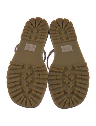 Tamara Mellon Leather Slides