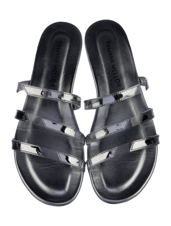 Tamara Mellon Leather Slides