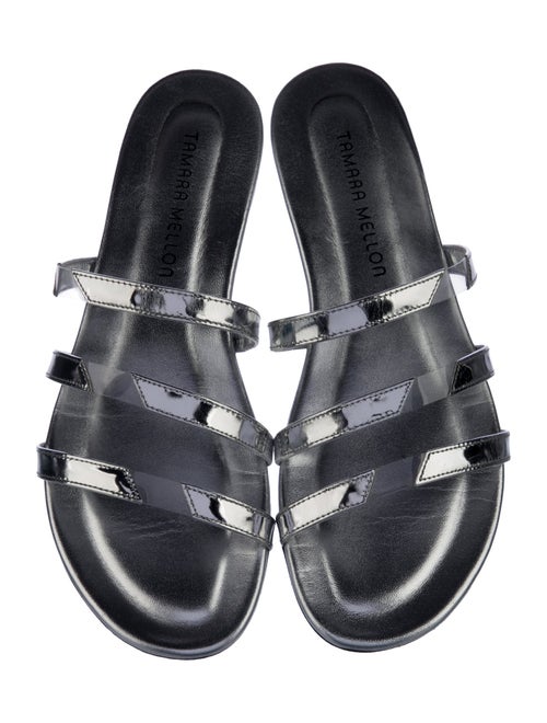Tamara Mellon Leather Slides