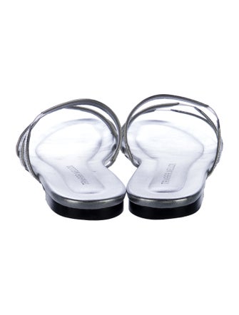 Tamara Mellon Leather Slides