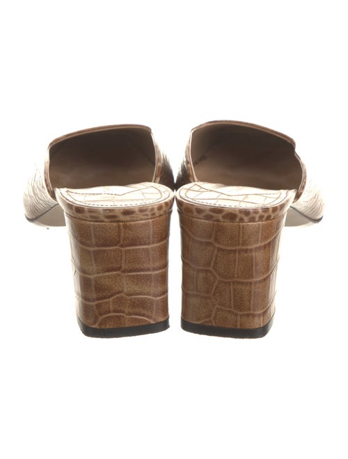 Tamara Mellon Leather Printed Mules