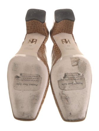 Tamara Mellon Leather Printed Mules