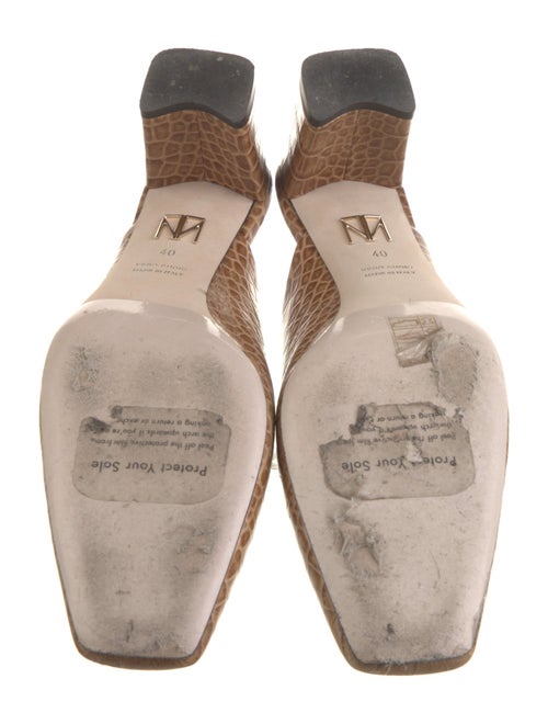 Tamara Mellon Leather Printed Mules