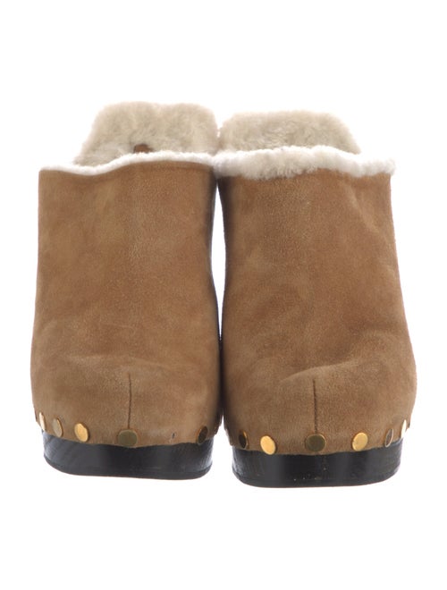 Tamara Mellon Suede Studded Accents Mules