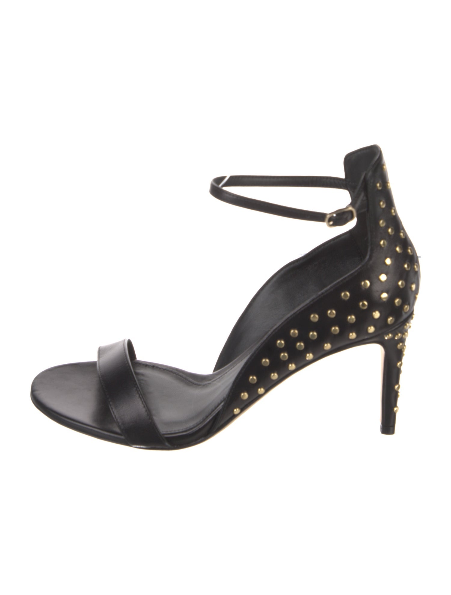 Tamara Mellon Leather Studded Accents Sandals