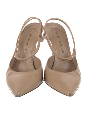 Tamara Mellon Leather Slingback Pumps