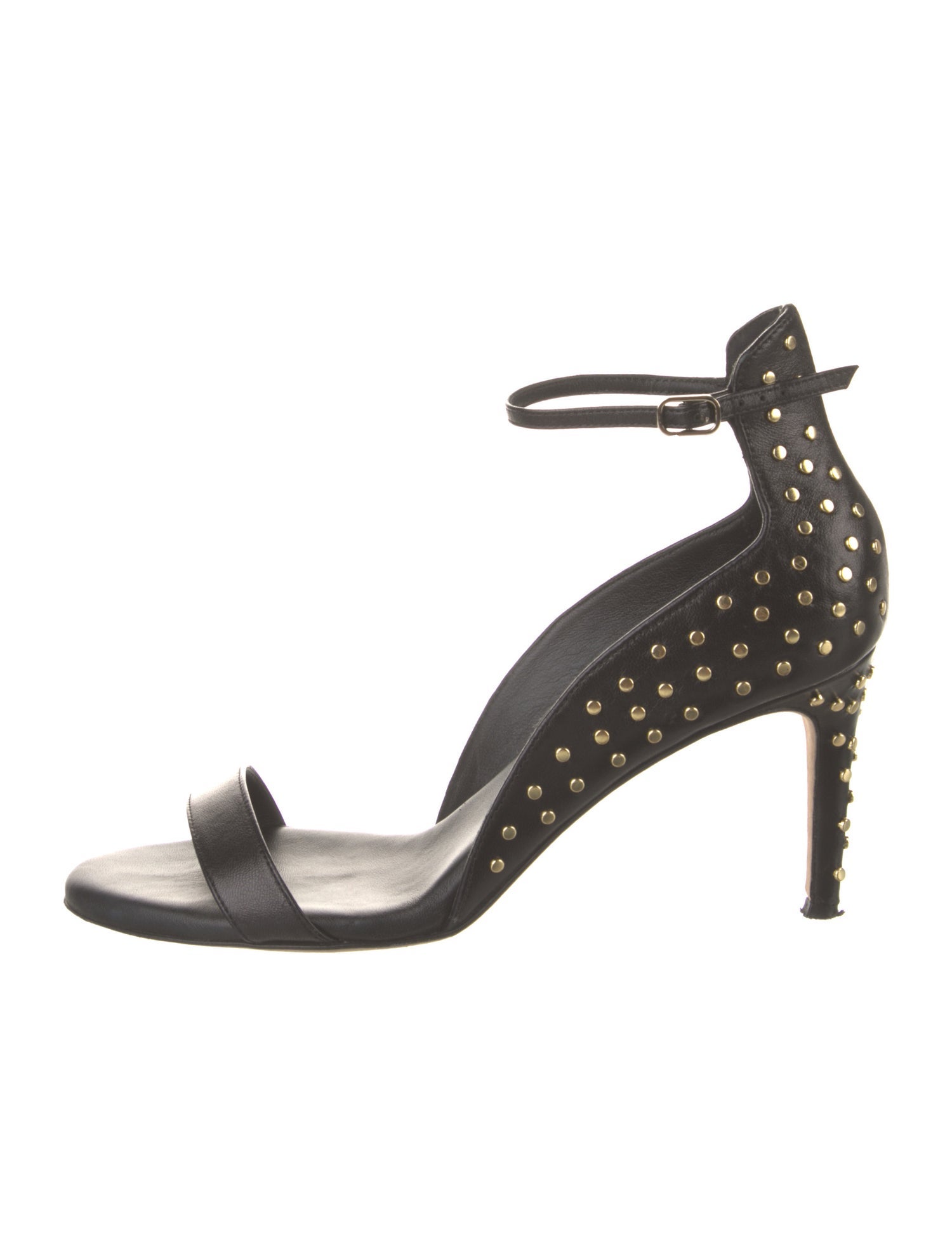 Tamara Mellon Leather Studded Accents Sandals