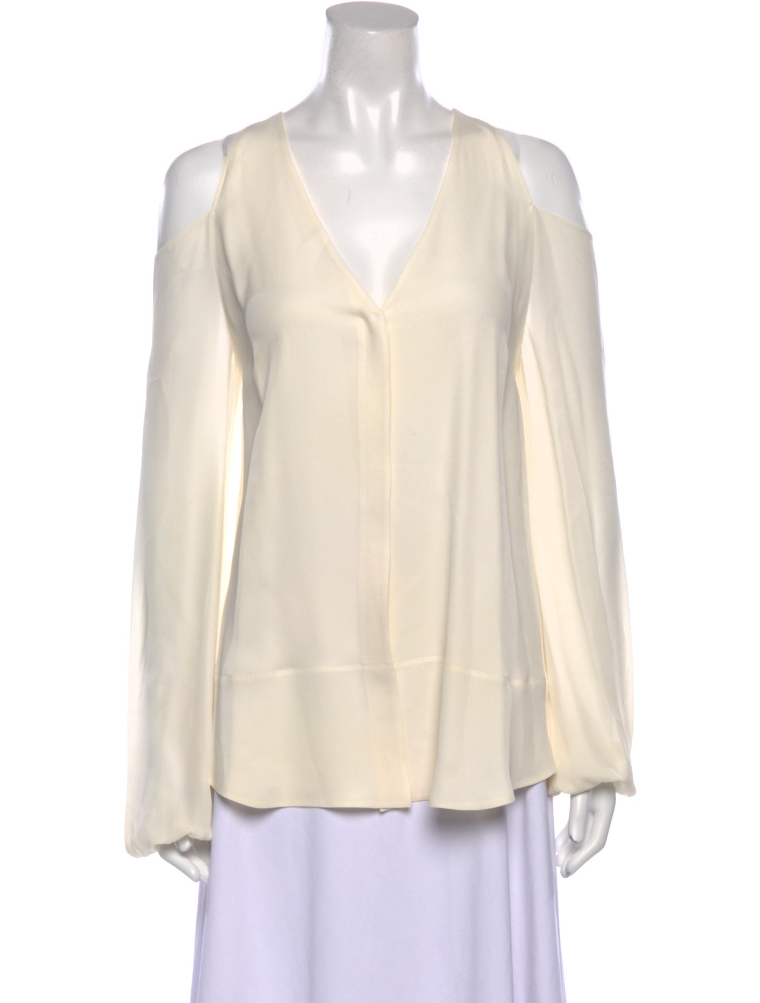 Tamara Mellon Silk V-Neck Blouse
