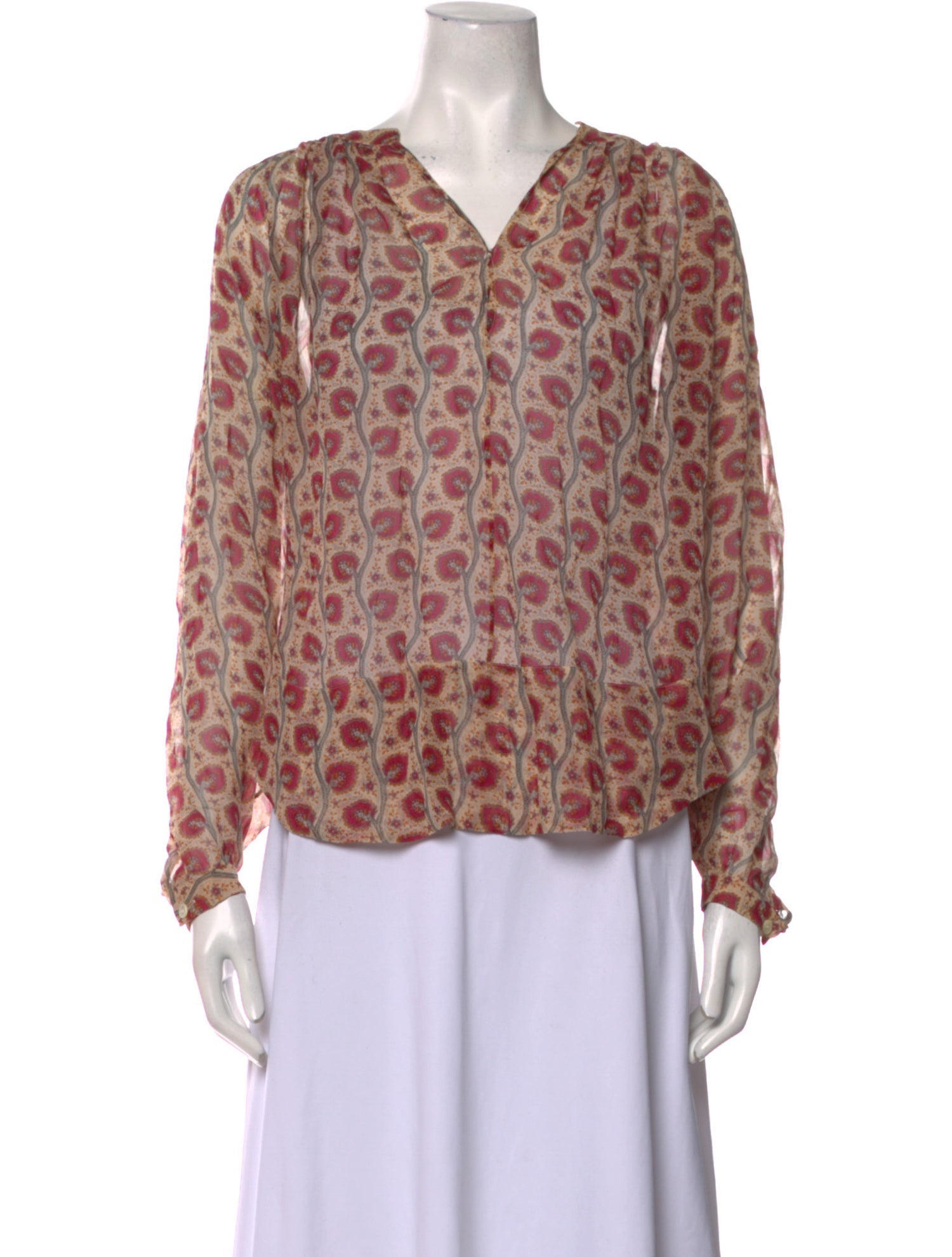 Tamara Mellon Silk Printed Blouse