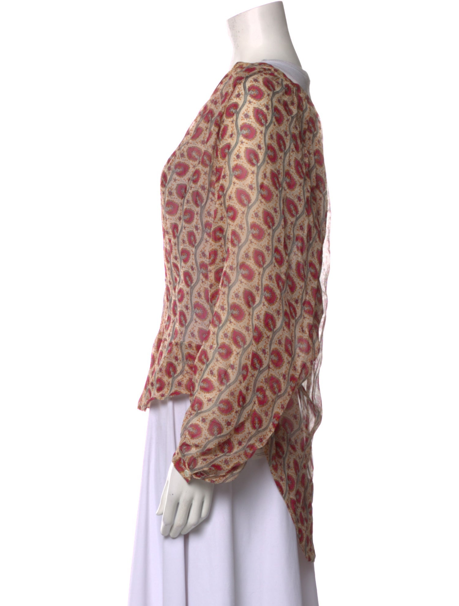 Tamara Mellon Silk Printed Blouse