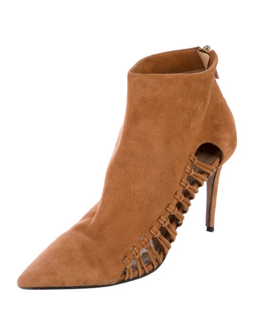 Tamara Mellon Suede Cutout Accent Boots