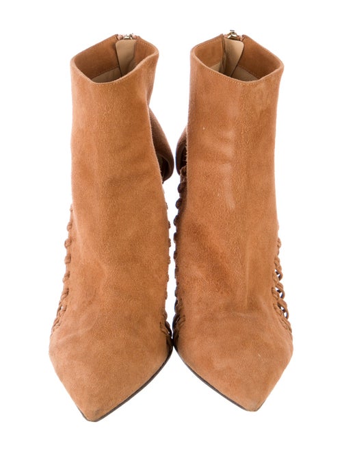 Tamara Mellon Suede Cutout Accent Boots