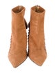 Tamara Mellon Suede Cutout Accent Boots