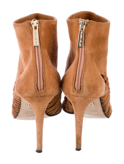 Tamara Mellon Suede Cutout Accent Boots