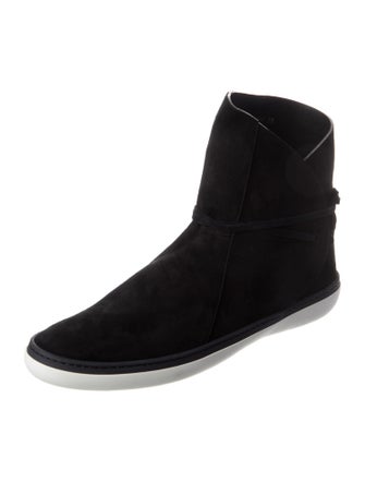 Tamara Mellon Suede Lace-Up Boots