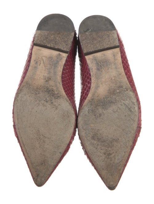 Tamara Mellon Snakeskin Animal Print Loafers