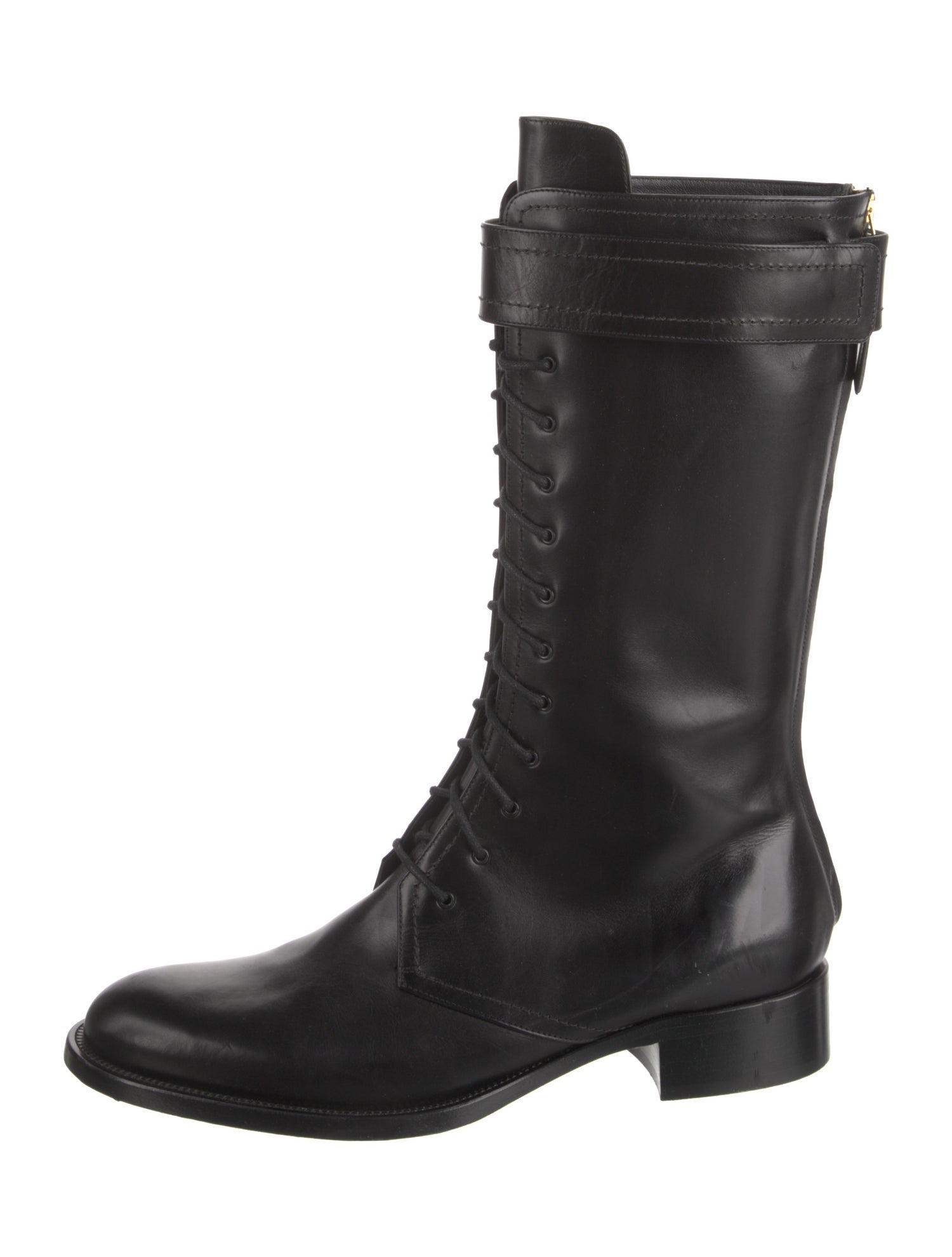 Tamara Mellon Leather Lace-Up Boots