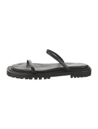 Tamara Mellon Leather Slides