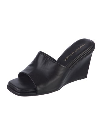 Tamara Mellon Leather Slides