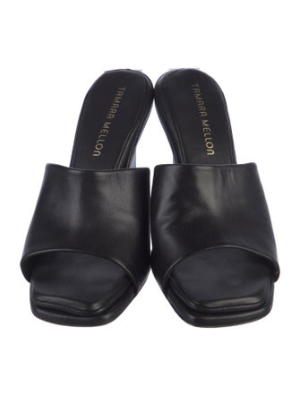 Tamara Mellon Leather Slides