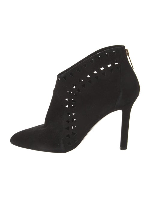 Tamara Mellon Suede Lasercut Accents Boots